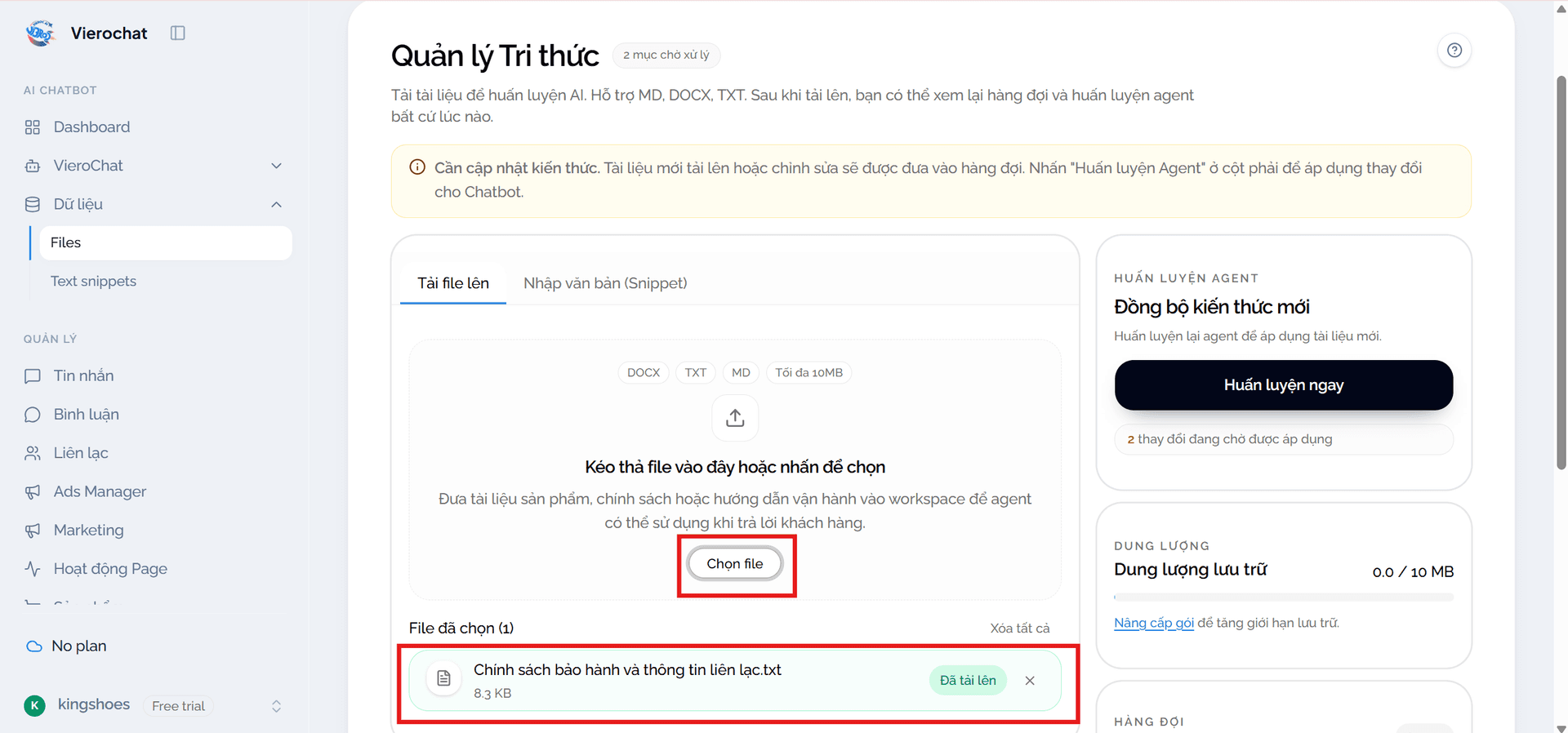 Tải tài liệu lên