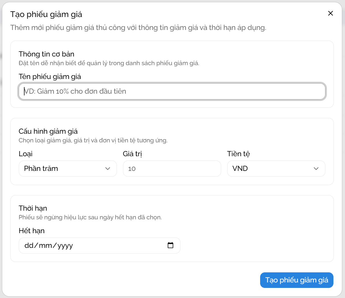 Phiếu giảm giá 2