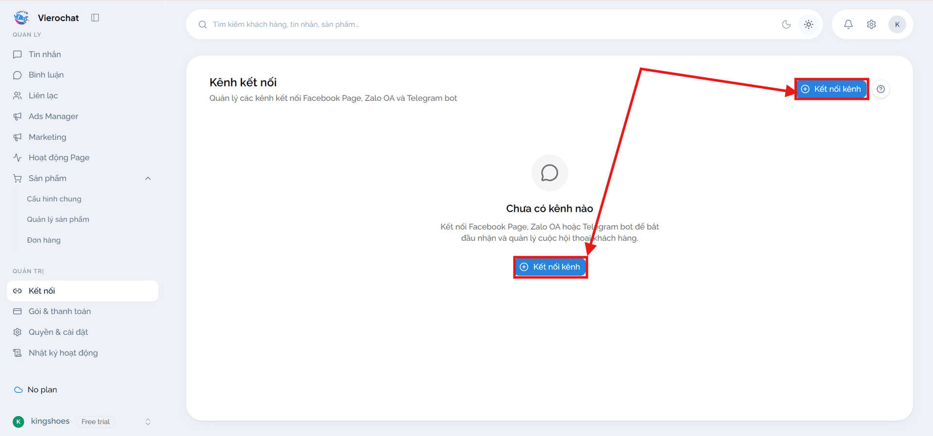 Kết nối Telegram tổng quan
